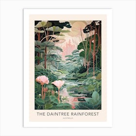 The Daintree Rainforest Australia Travel Poster Art Print