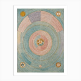 Solar System In Pastel Art Print