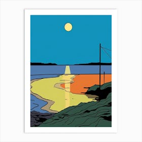 Minimal Design Style Of Cape Cod Massachusetts, Usa 1 Art Print