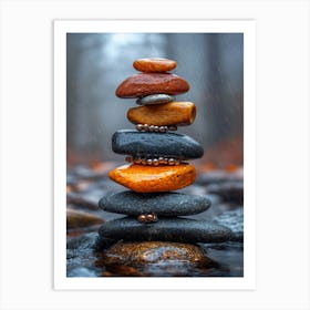 Balancing Stones 9 Art Print