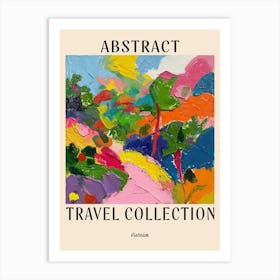 Abstract Travel Collection Poster Vietnam 4 Art Print