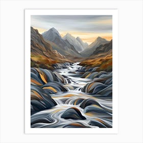 River In The Mountains 5 Art Print