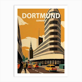 Dortmund Retro Art Print