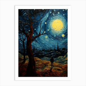 Contemporary Expressions Through Van Gogh Wall Art Art Print