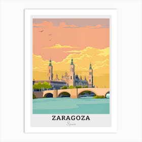 Zaragoza Spain Travel Art Print