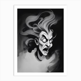 Screaming Ghost (2) Art Print