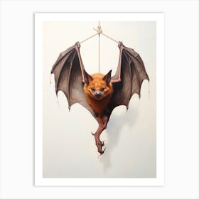 Flying Fox Bat Painting 5 Art Print