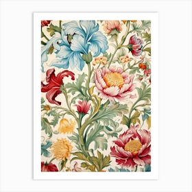 Floral Wallpaper 83 Art Print