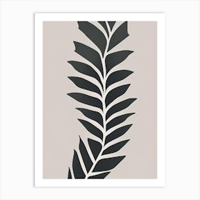 Long Eared Holly Fern Simplicity Art Print