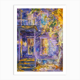 House In The Fall Art Print