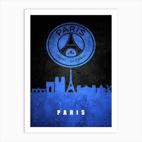 Paris Saint Germain 4 Art Print