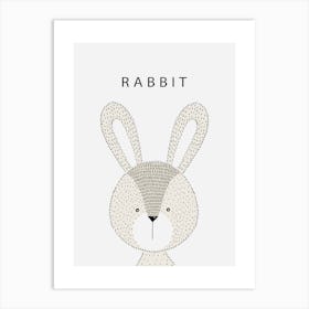 Rabbit Print Art Print