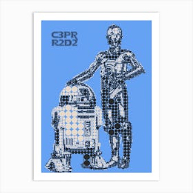 C3po & R2d2 Art Print