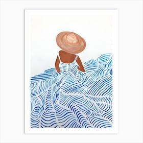 Woman In A Hat 11 Art Print