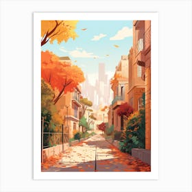 Cairo In Autumn Fall Travel Art 4 Art Print