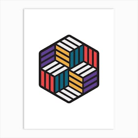 Impossible Hexagon 2 Art Print