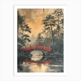 Antique Chinese Landscape Painting Art 4 Art Print