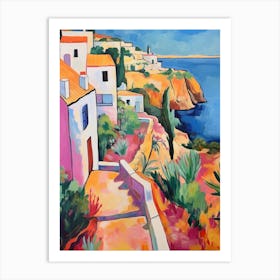 Algarve Portugal 3 Fauvist Painting Art Print