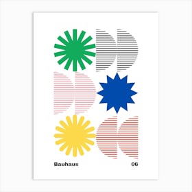 Geometric Bauhaus Poster 6 Art Print