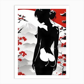 Japanese Nude Art Art Print