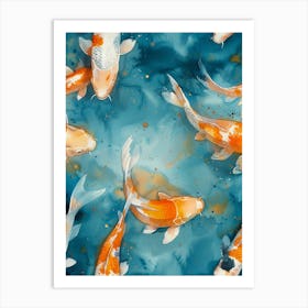 Watercolor Koi 13 Art Print