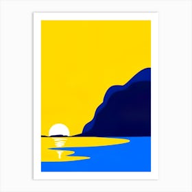 Sunset At The Beach Art Print