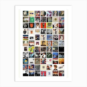 80s Music - Vinyl Covers - Art Print - 1980s Art Print