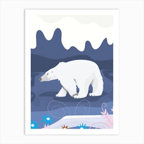 Cute Polar Bear Art Print