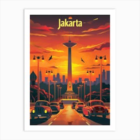 Jakarta Art Print