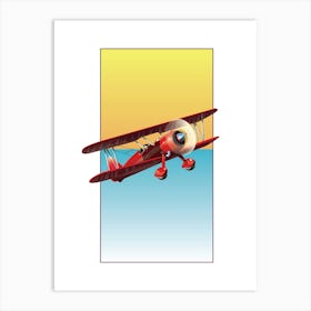 Vintage Biplane Art Print