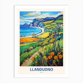 Llandudno Wales  4 Uk Travel Poster Art Print