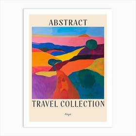 Abstract Travel Collection Poster Kenya 1 Art Print