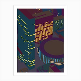 City At Night Art Print