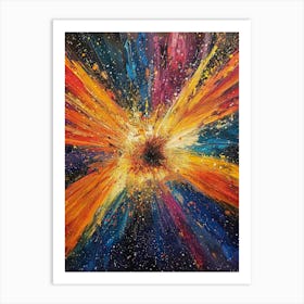 Explosion In Space Art Print