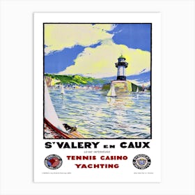 St Valery And Caux, France Art Print