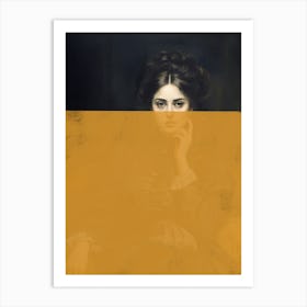 Altered Portrait of Woman Art Print