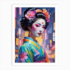 Geisha 182 Art Print