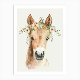 Watercolor Horse Portrait Art Print