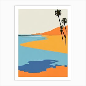 Huntington Beach California Midcentury Art Print