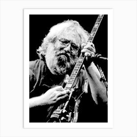 Jerry Garcia Line Art 3 Art Print