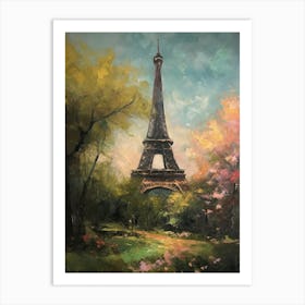 Eiffel Tower Paris France Pissarro Style 10 Art Print