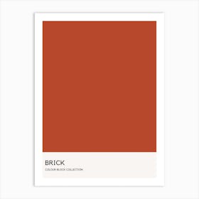 Brick Colour Block Poster Art Print