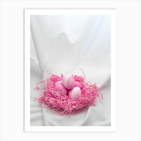 Pink Bath Bombs Art Print