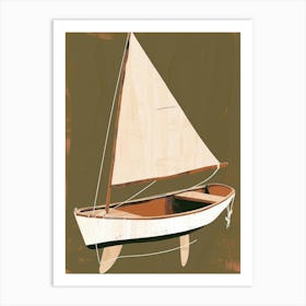 Sailboat Canvas Print 1 Art Print