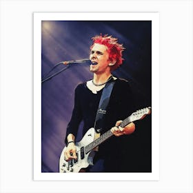 Superstars Of Matt Bellamy Live In 24 June 2001 Heaton Park, Bbc Radio 1 One Big Sunday, Manchester, Uk Art Print