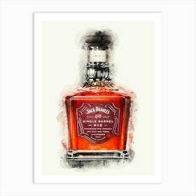 Jack Daniels Single Barrel Rye Art Print