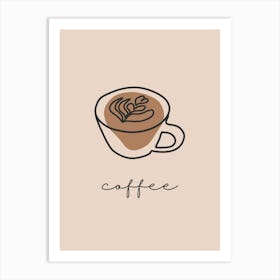 Coffee Illustration Art Print