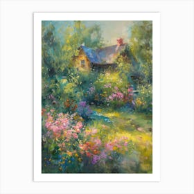  Floral Garden Enchanted Pond 8 Art Print
