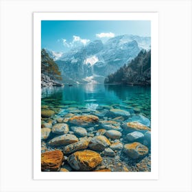 Lake In Switzerland Art Print