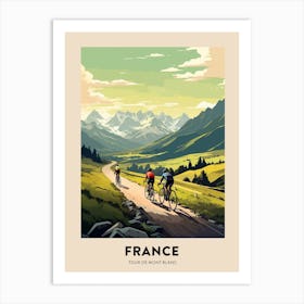 Tour De Mont Blanc France 2 Vintage Cycling Travel Poster Art Print